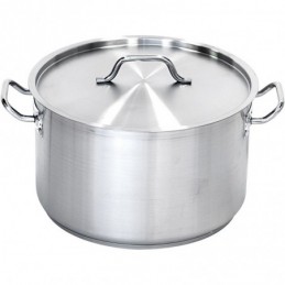 Garnek średni z pokrywki, stalowy, Ø 450 mm, V 57.3 l