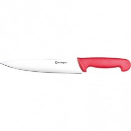 Nóż kuchenny, HACCP, czerwony, L 220 mm