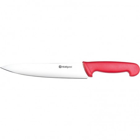 Nóż kuchenny, HACCP, czerwony, L 220 mm