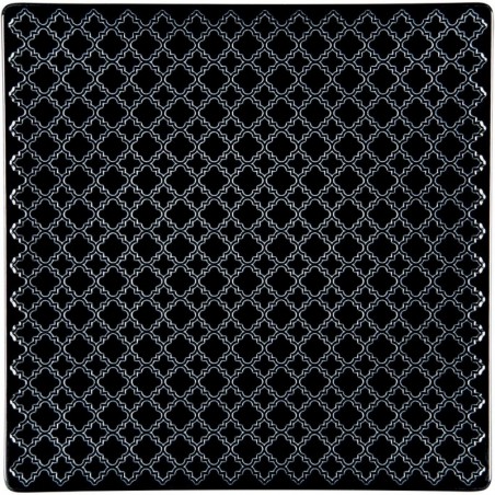 Talerz płytki, kolor czarny, Marrakesz, 170x170 mm