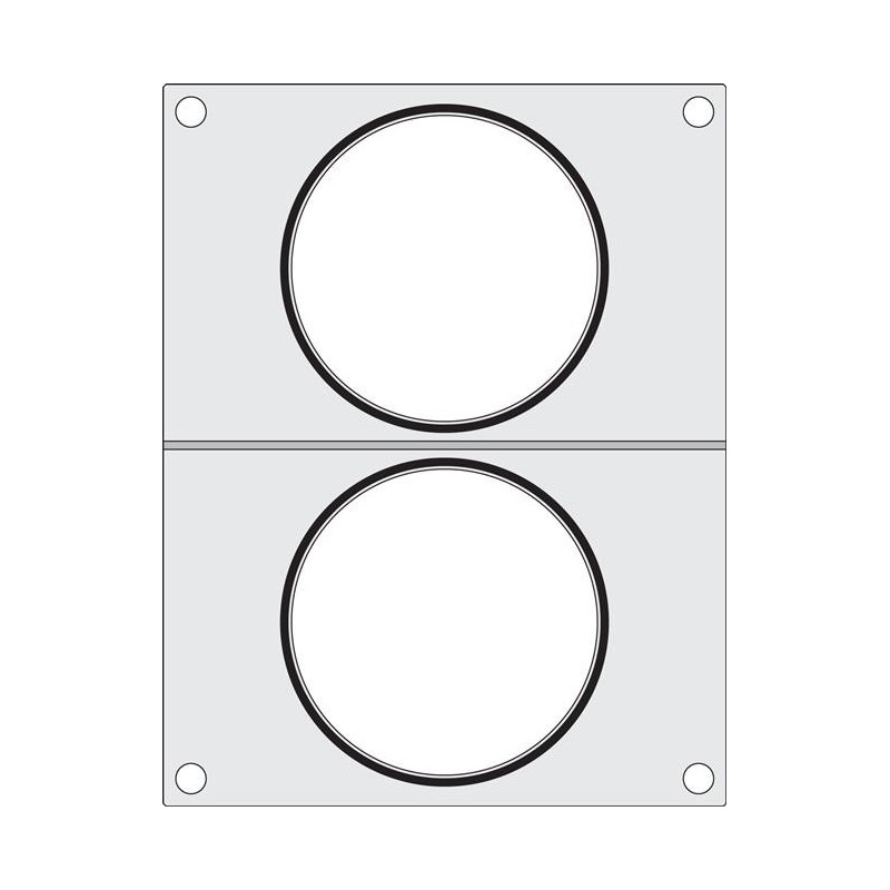 Matryca do zgrzewarki CAS CDS-01 na dwa pojemniki na zupę fi 115  Wariant podstawowy
