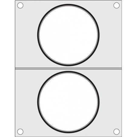 Matryca do zgrzewarki CAS CDS-01 na dwa pojemniki na zupę fi 115  Wariant podstawowy