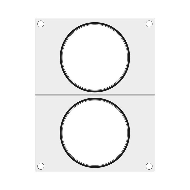 Matryca do zgrzewarki Duni DF10 na dwa pojemniki na zupę fi 115 mm Wariant podstawowy