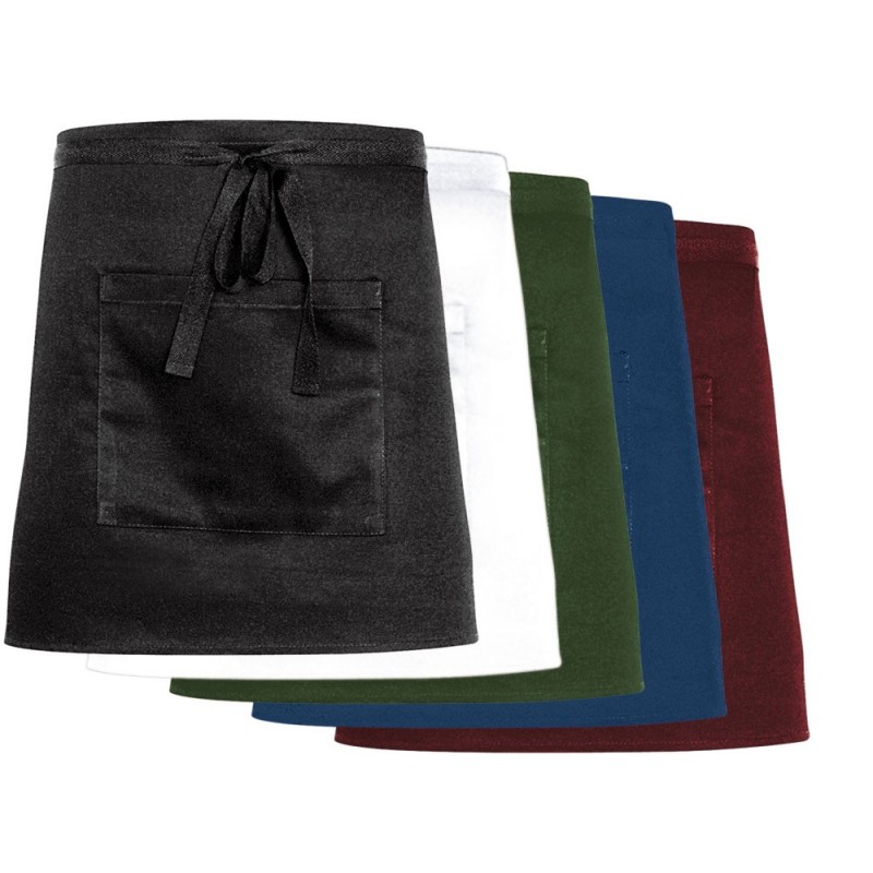 Zapaska mini z kieszonką, bordo, L 373 mm