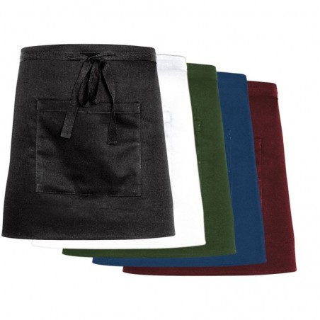 Zapaska mini z kieszonką, bordo, L 373 mm