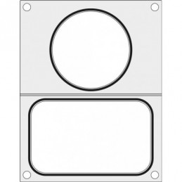 Matryca do zgrzewarki T-REX M-C-S oraz B190/192 STRONG na tackę bez podziału 137x96 + pojemnik na zupę fi 115