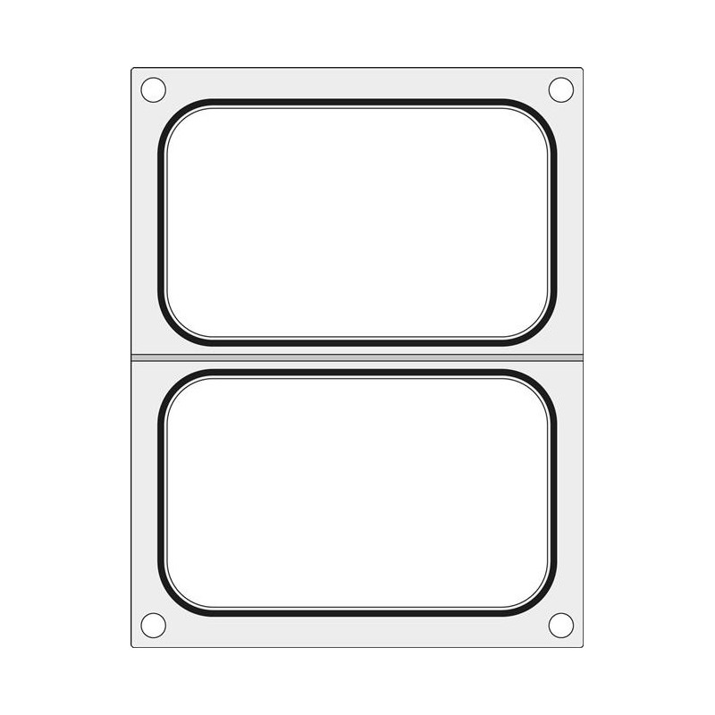 Matryca do zgrzewarki T-REX M-C-S oraz B190/192 STRONG na dwie tacki 178x113 mm Wariant podstawowy