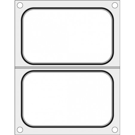 Matryca do zgrzewarki T-REX M-C-S oraz B190/192 STRONG na dwie tacki 178x113 mm Wariant podstawowy