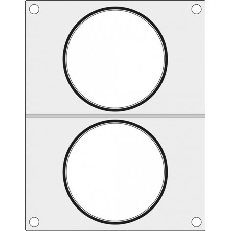 Matryca do zgrzewarki  BOKAMA AG02E oraz AG02HD  na dwa pojemniki do zupy  fi 115 mm Wariant podstawowy