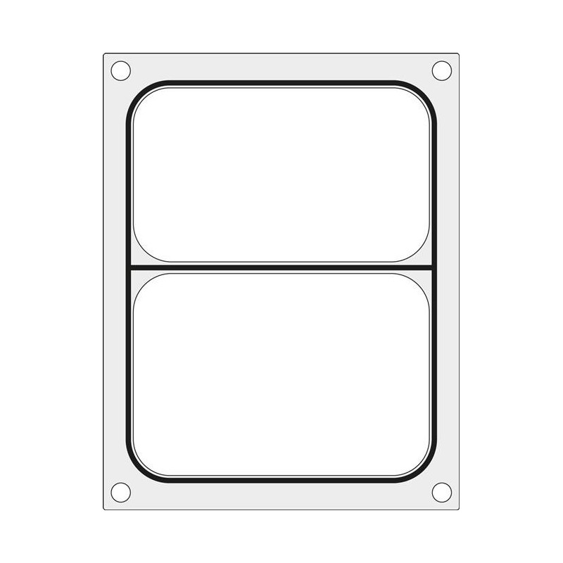 Matryca do zgrzewarki  BOKAMA AG02E oraz AG02HD na tackę dwudzielną 227x178 mm Wariant podstawowy