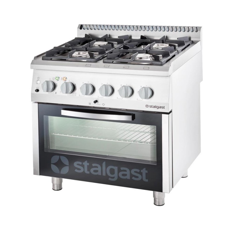 Kuchnia gazowa z piekarnikiem elektrycznym, termoobieg, 800x700, 24.0+7.0 kW, G20/20 mbar