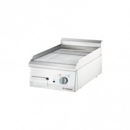 Płyta grillowa elektryczna, chromowana, ryflowana, P 4 kW, U 400 V