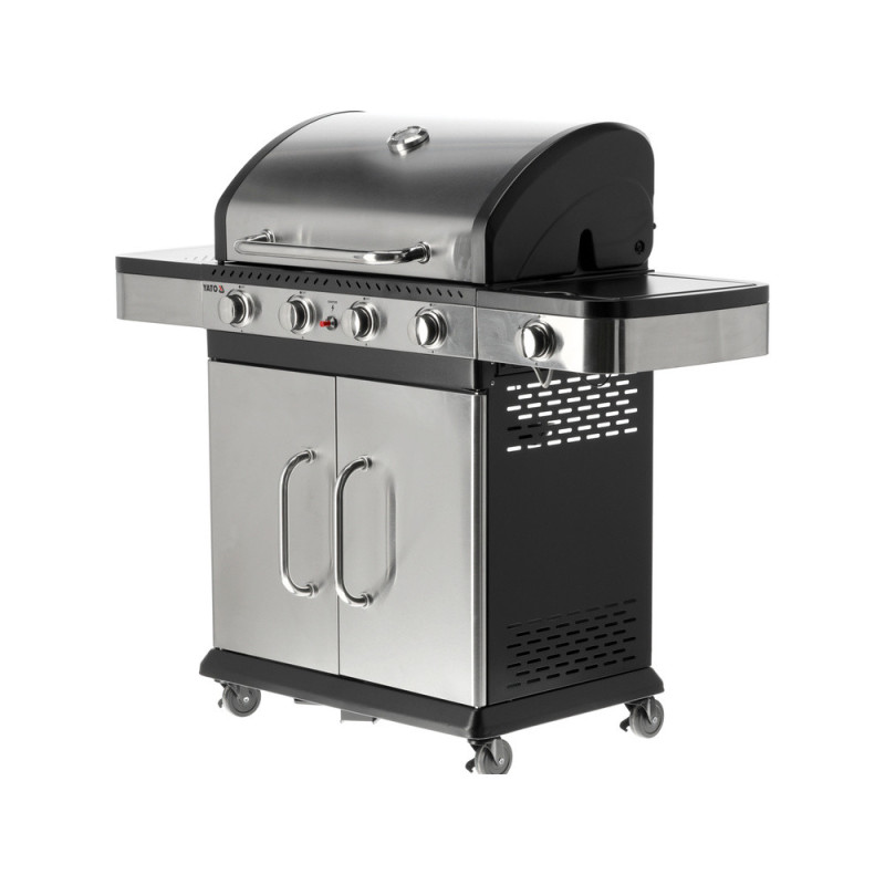 GRILL GAZOWY 4+1. STAL NIERDZEWNA 14.2KW
