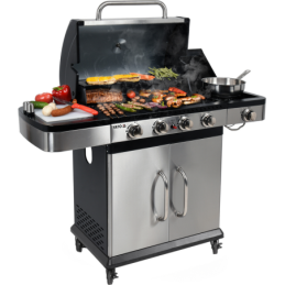 GRILL GAZOWY 4+1. STAL NIERDZEWNA 14.2KW