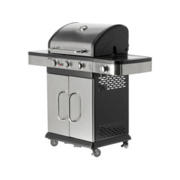 GRILL GAZOWY 3+1. STAL NIERDZEWNA 11.2KW