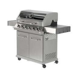 GRILL GAZOWY 6+1 STAL NIERDZEWNA 20.5KW. Z SZYBĄ