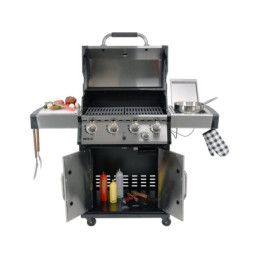 GRILL GAZOWY 4+1 STAL NIERDZEWNA 17.5KW