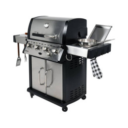 GRILL GAZOWY 4+1 STAL NIERDZEWNA 17.5KW