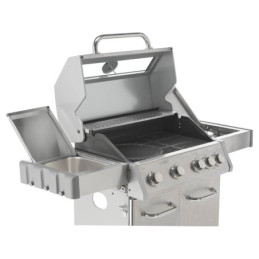 GRILL GAZOWY 4+1 STAL NIERDZEWNA 14.2KW. Z SZYBĄ