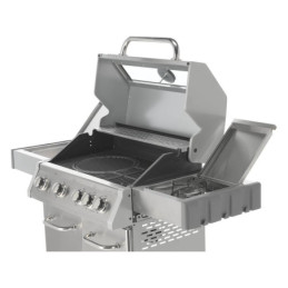 GRILL GAZOWY 4+1 STAL NIERDZEWNA 14.2KW. Z SZYBĄ