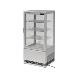 WITRYNA CHŁODNICZA 78L 42X38X96 SREBRNA