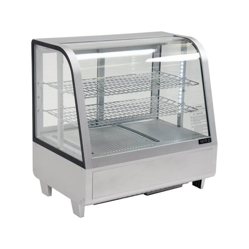 WITRYNA CHŁODNICZA 100L 68X45X67 SREBRNA