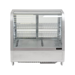 WITRYNA CHŁODNICZA 100L 68X45X67 SREBRNA