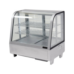 WITRYNA CHŁODNICZA 100L 68X45X67 SREBRNA