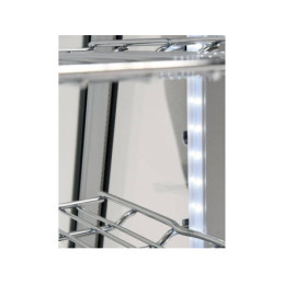 WITRYNA CHŁODNICZA 100L 68X45X67 SREBRNA