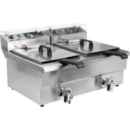 ELEKTRYCZNA FRYTOWNICA Z ZAWOREM 2X12L