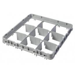 Nadstawka do koszy CAMBRO FULL DROP 500×500 mm szara, model E1 9 przegródek