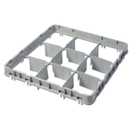 Nadstawka do koszy CAMBRO FULL DROP 500×500 mm szara, model E1 16 przegródek
