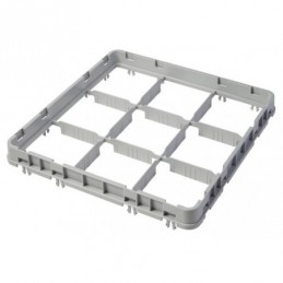 Nadstawka do koszy CAMBRO HALF DROP 500×500 mm szara, model E2 36 przegródek