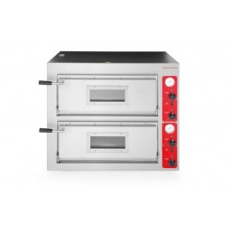 Piec do pizzy dwukomorowy - elektryczny, sterowany elektromechanicznie, Revolution, 2 komory, 400V/8400W, 910x820xH750mm
