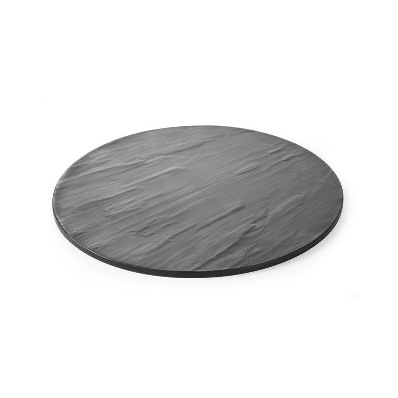 Płyta do serwowania z melaminy - imitacja łupka śr 430 mm