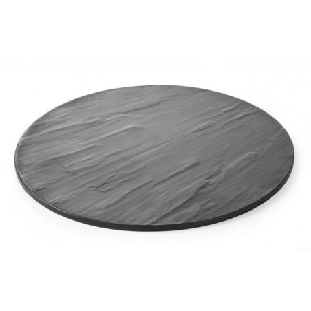 Płyta do serwowania z melaminy - imitacja łupka śr 430 mm