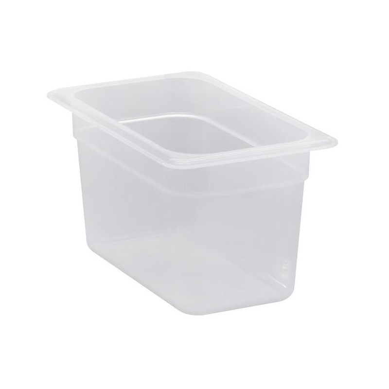 Pojemnik GN 1/4 z przezroczystego polipropylenu, Cambro, GN 1/4, transparentny, 162x265xH65mm 3,7 l