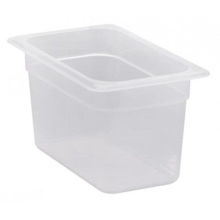 Pojemnik GN 1/4 z przezroczystego polipropylenu, Cambro, GN 1/4, transparentny, 162x265xH65mm 3,7 l