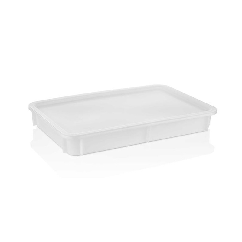 Pojemnik na ciasto do pizzy z polipropylenu  600x400xH105 mm