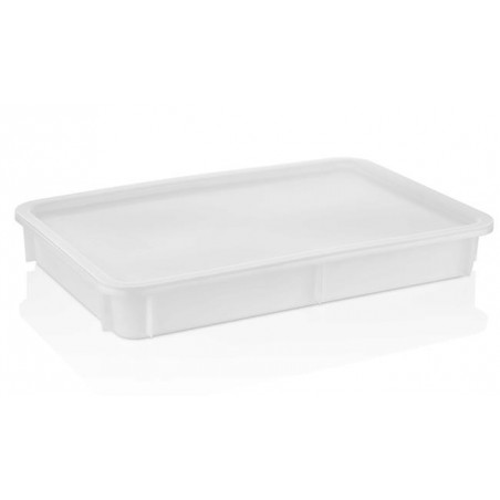 Pojemnik na ciasto do pizzy z polipropylenu  600x400xH105 mm