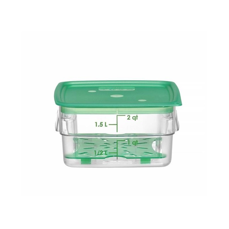 Pojemnik na żywność CamSquares Fresh Pro, Cambro, 1,9L, transparentny, 191x191xH98mm Wariant podstawowy