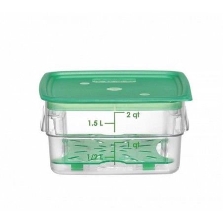 Pojemnik na żywność CamSquares Fresh Pro, Cambro, 1,9L, transparentny, 191x191xH98mm Wariant podstawowy