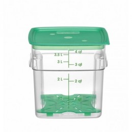 Pojemnik na żywność CamSquares Fresh Pro, Cambro, 3,8L, transparentny, 191x191xH183mm Wariant podstawowy