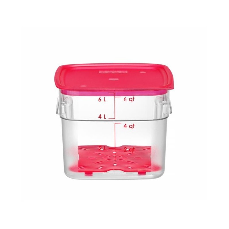 Pojemnik na żywność CamSquares Fresh Pro, Cambro, 5,7L, transparentny, 229x229xH180mm Wariant podstawowy