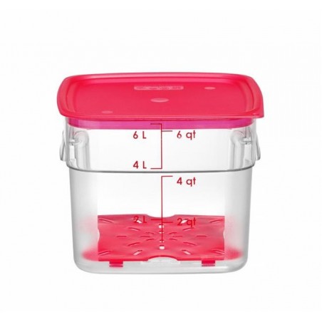 Pojemnik na żywność CamSquares Fresh Pro, Cambro, 5,7L, transparentny, 229x229xH180mm Wariant podstawowy