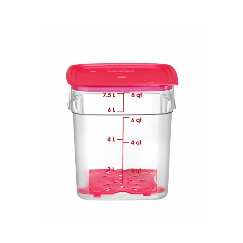 Pojemnik na żywność CamSquares Fresh Pro, Cambro, 7,6L, transparentny, 229x229xH243mm Wariant podstawowy