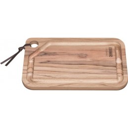 Prostokątna deska do steków 330x200x18 mm linia Churrasco, jasny brąz Wariant podstawowy