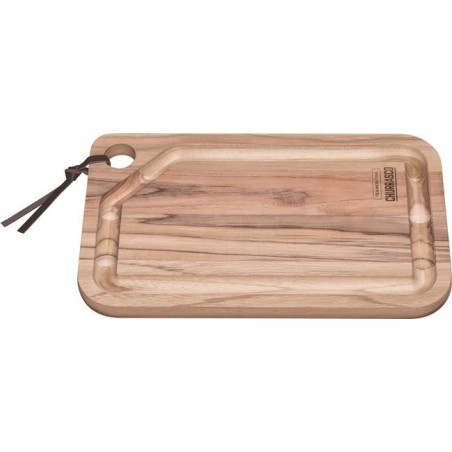 Prostokątna deska do steków 330x200x18 mm linia Churrasco, jasny brąz Wariant podstawowy
