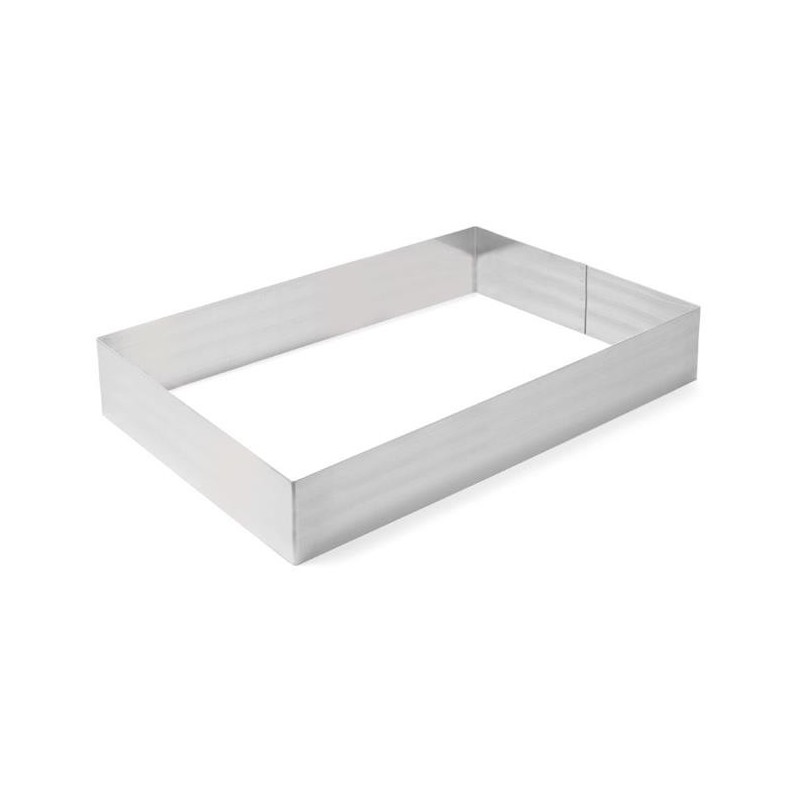 Rant piekarniczo-cukierniczy prostokątny 550x350xH80 mm