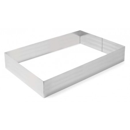 Rant piekarniczo-cukierniczy prostokątny 550x350xH80 mm